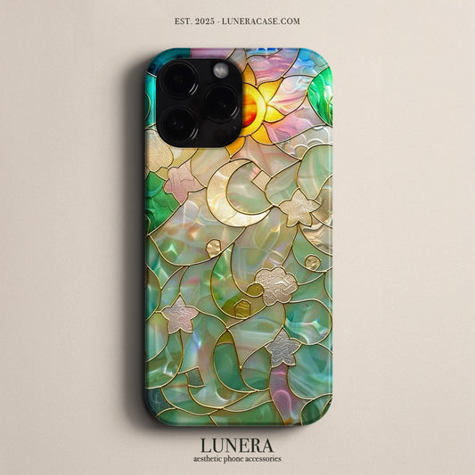 Lunera "Stained Glass Sun" Tasarım Telefon Kılıfı – The Vitray Collection