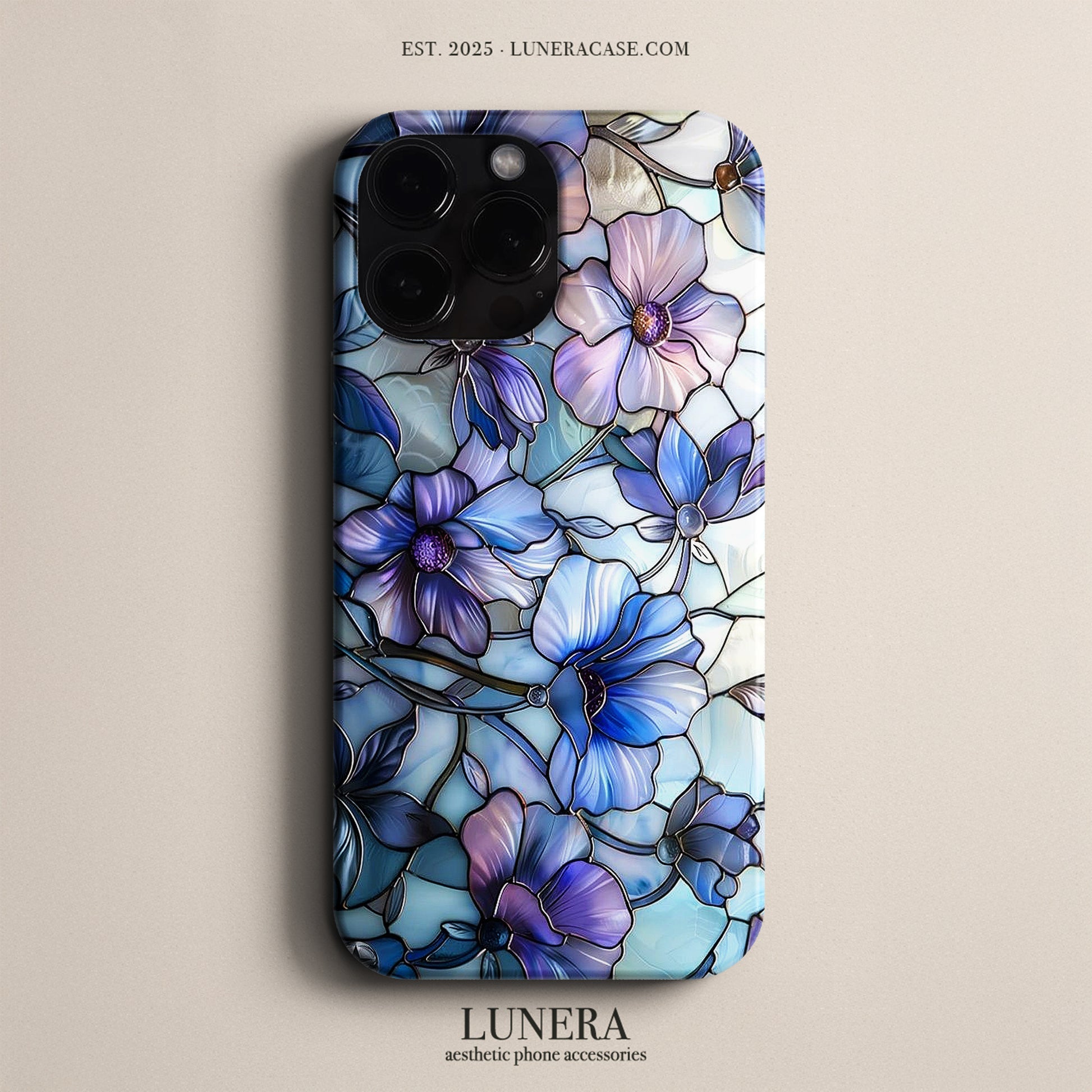 Lunera "Stained Glass Bloom" Tasarım Telefon Kılıfı – THE VITRAY COLLECTION