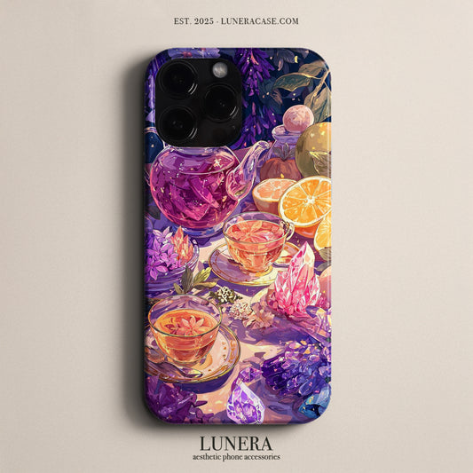 Lunera "Enchanted Tea Garden" Tasarım Telefon Kılıfı – The Serenity Collection (Limited)