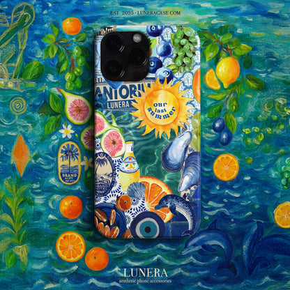 LUNERA 'Our Last Summer' Case – Akdeniz Tarzı Yaz Temalı Telefon Kılıfı