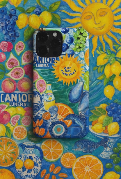 LUNERA 'Our Last Summer' Case – Akdeniz Tarzı Yaz Temalı Telefon Kılıfı